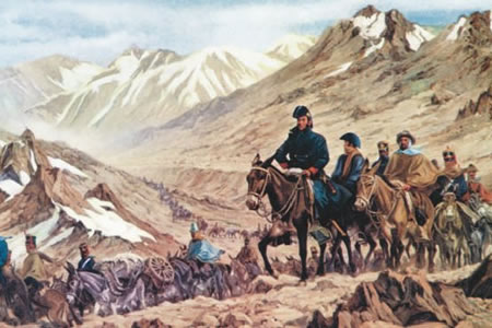 Cruce de  los andes